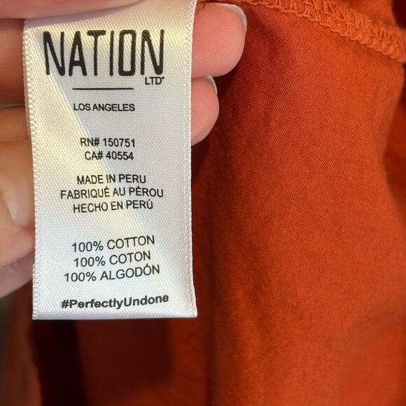 Nation Ltd NWT Everly Frilly Midi Dress in Cayene - size XL - Picture 6 of 8